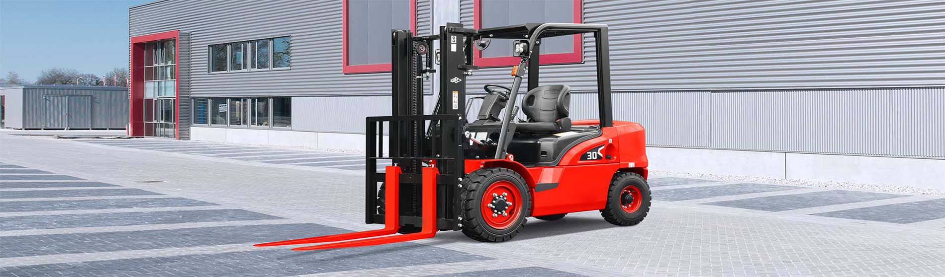 Forklift hire Hertford unloading pallets from a commercial truck